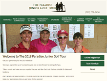 Tablet Screenshot of juniorgolftampa.com